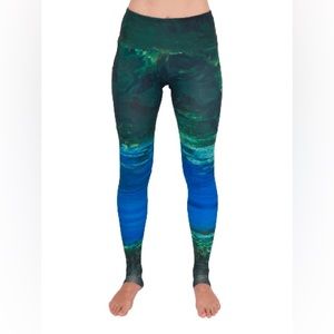 Waterlust swim leggings - medium mermaid camo